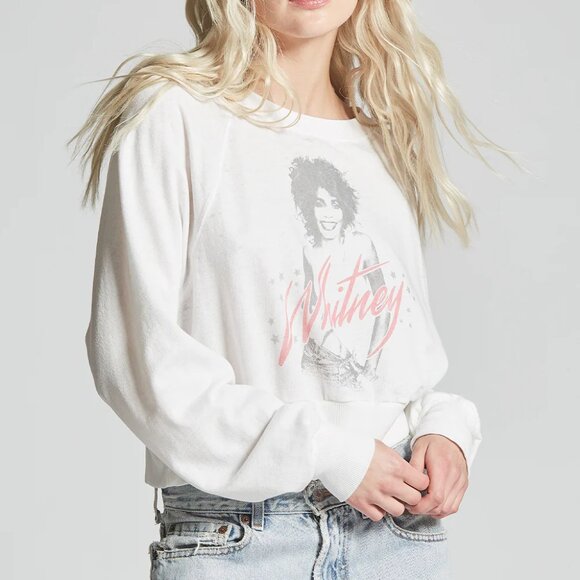 🎤✨Recycled Karma Whitney Houston Cropped Sweatshirt – XS – Worn 1 Time 🎤✨ - Picture 3 of 11